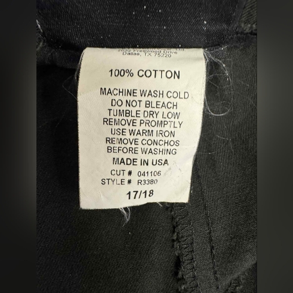 Roughrider By Circle Y Western Skirt Long Black Flowy Size 17/18 EUC - Picture 10 of 10